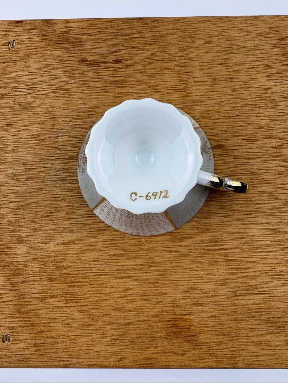 Vintage Napcoware (Napco) Japanese Lusterware Teacup and Saucer Set.